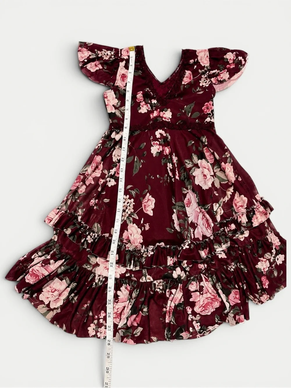 Revolution Dance “When You Dream” Floral Mesh Dress | Child SC Approx Girls 6X–7